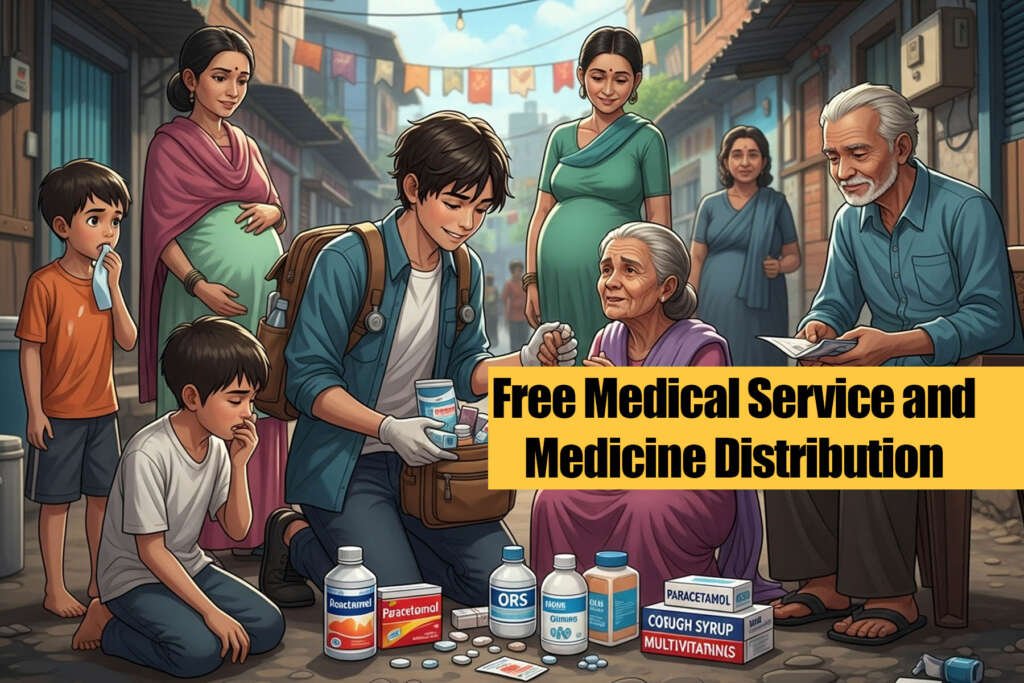 Free Medical Service and Medicine Distribution